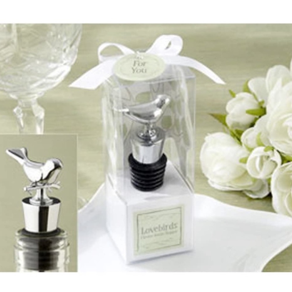 Kate‎ Aspen Love Birds Wine Stopper Gift NWT